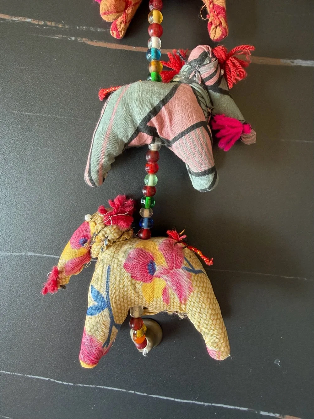 Handcrafted Multicolor Hanging Elephant Garland - Home Wall Decor
